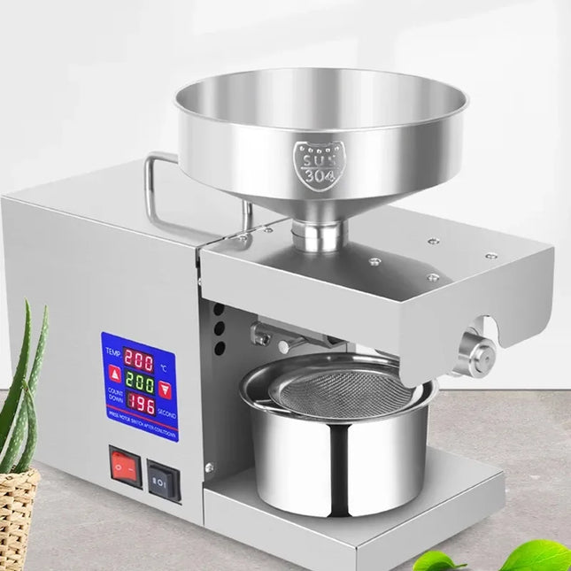 ماكينة استخلاص زيت بذور الفول المنزلية الأوتوماتيكية