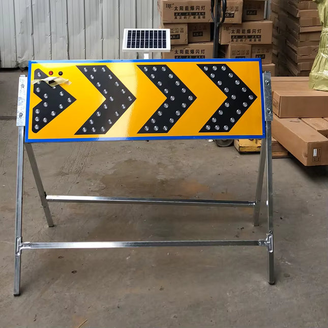 اشارة تحذيرية للشوارع تغيير مسرب طاقة شمسية