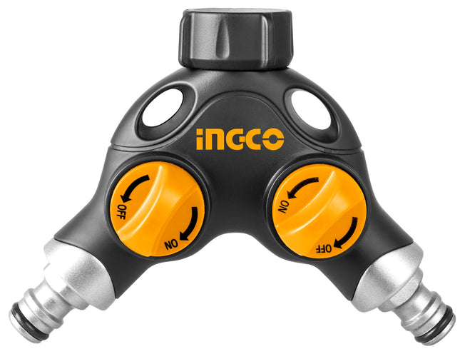 Water Distributor 2 Outlets with Shut-Off - Ingco