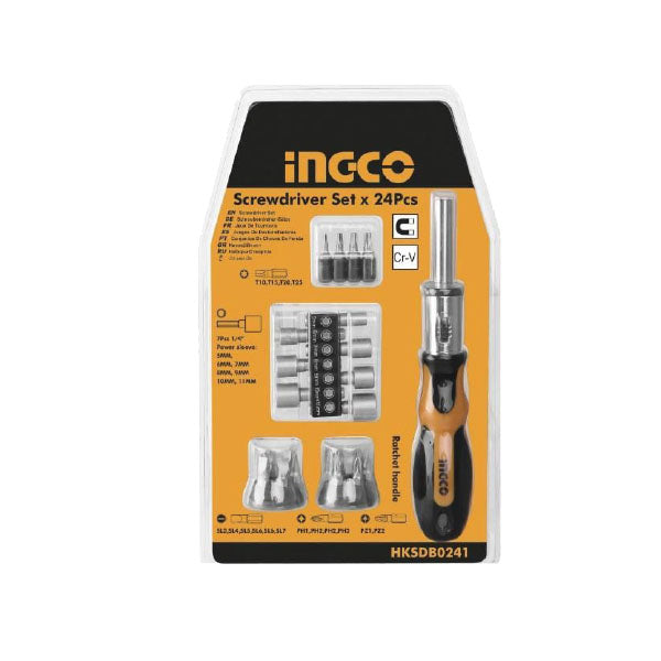 Ingco 24-piece screwdriver set