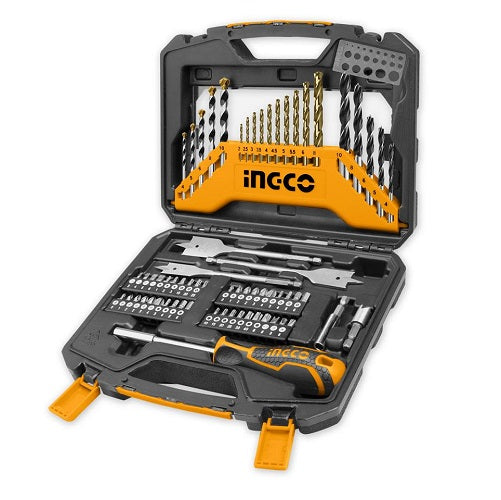 67-Piece Drill Bit and Screwdriver Bit Set - Ingco