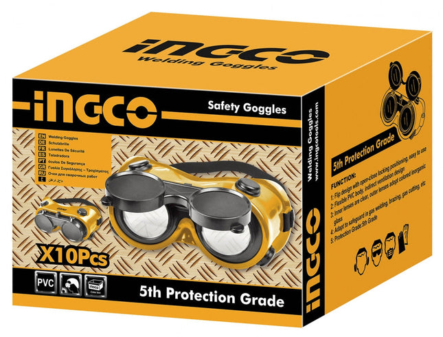 نظارة لحام أصفر ثقيل غواصة انكو