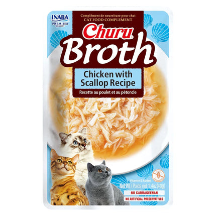 INABA CHURU BROTH Chicken with Scallop Recipe 40g