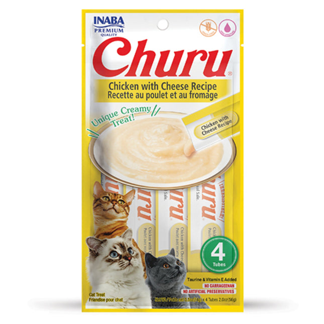 INABA  Churu Chicken with Cheese Recipe 4 Tubes