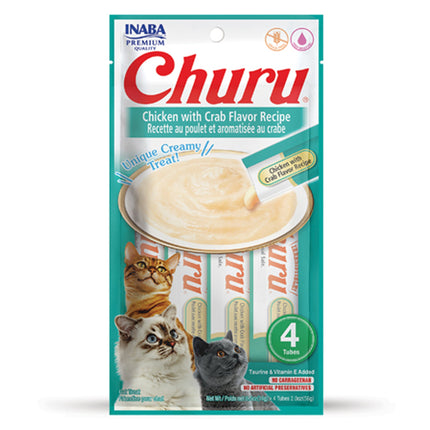 INABA Churu Chicken with Crab Recipe 4 Tubes