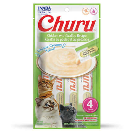 INABA Churu Chicken with Scallop Recipe 4 Tubes