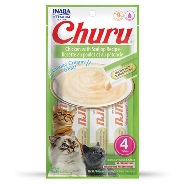 INABA Churu Chicken with Scallop Recipe 4 Tubes