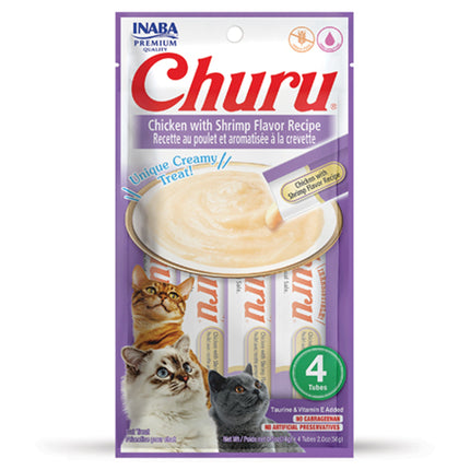 INABA Churu Chicken with Shrimp Recipe 4 Tubes