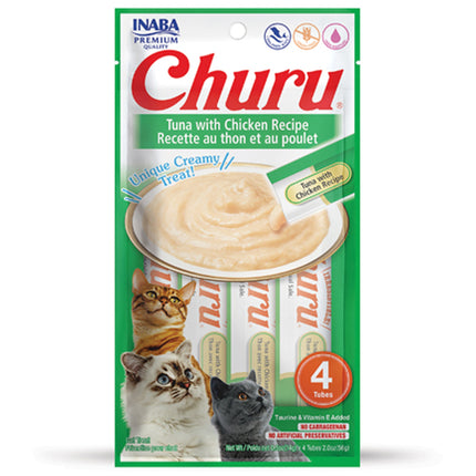INABA Churu Tuna with Chicken Recipe 4 Tubes