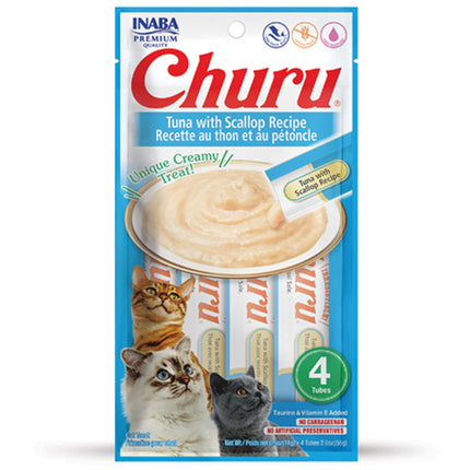 INABA Churu Tuna with Scallop Recipe 4 Tubes