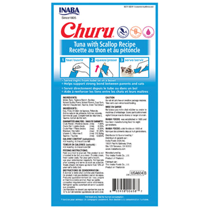 INABA Churu Tuna with Scallop Recipe 4 Tubes