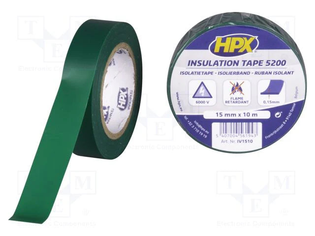 تيب كهرباء 15*10م لوم اخضر  PVC hpx