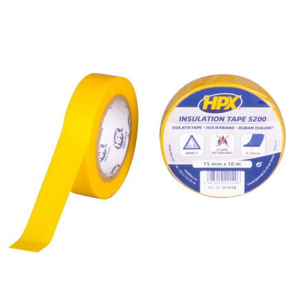 تيب كهرباء 15*10 لون اصفر  PVC hpx
