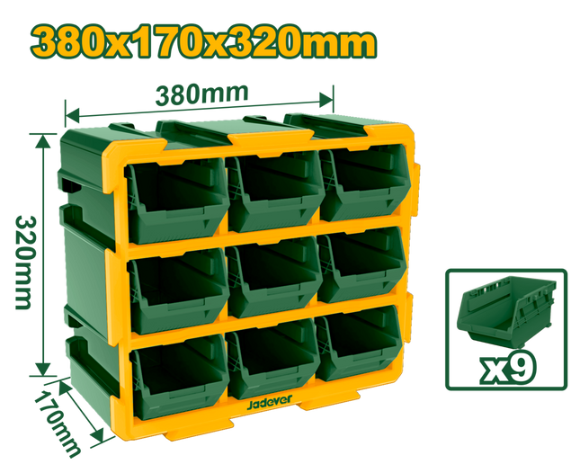 Total 9-piece Screwdriver Bit Set with Adaptor TACSD3091