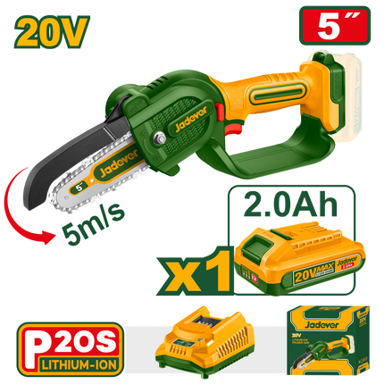 منشار التقليم شحن 20V مع شريط 5 انش من جادايفر JADEVER