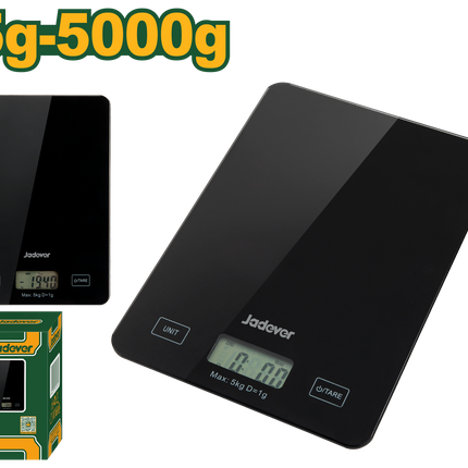 ميزان مطبخ زجاج 5 كيلو من جادايفر