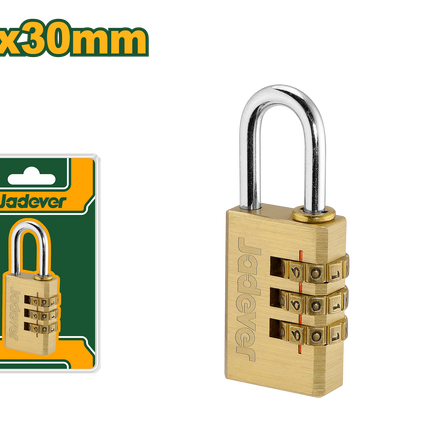 قفل نحاس أرقام 30 ملم 3 خانات من جادايفر