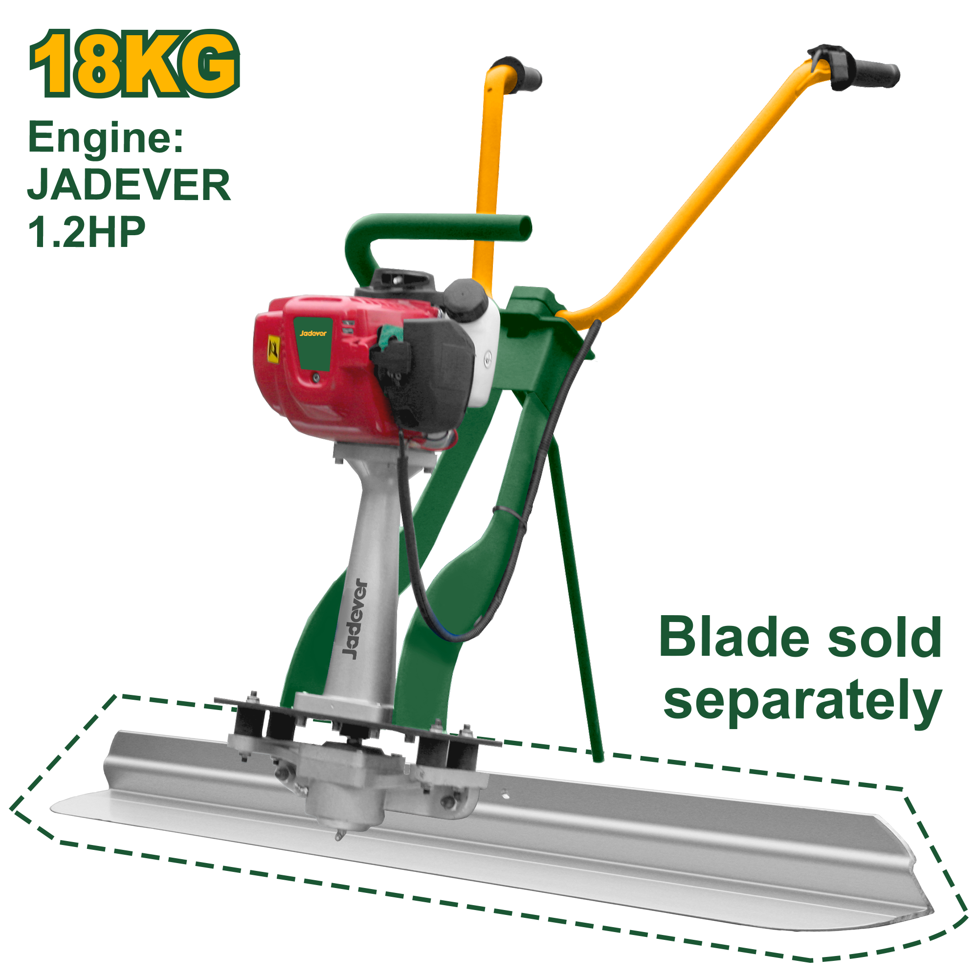 ماكينة تشطيب الباطون بنزين بمحرك رباعي الأشواط Jadever | jadever