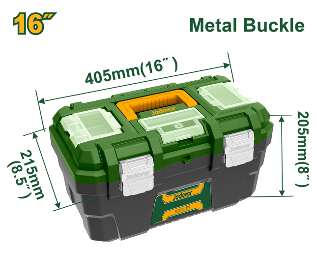 صندوق عدة بلاستيكي 16" من جادايفر