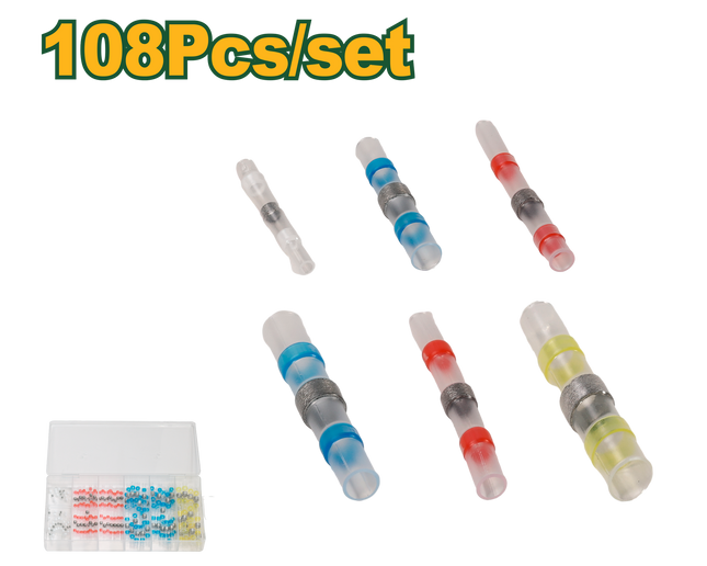 طقم وصلات اسلاك مطري مع قصدير داخلي وهيت شرنك من جادايفر