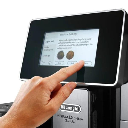 ماكينة قهوة ديلونجي بريما دونا سول الأوتوماتيكية بالكامل - ECAM610.75.MB