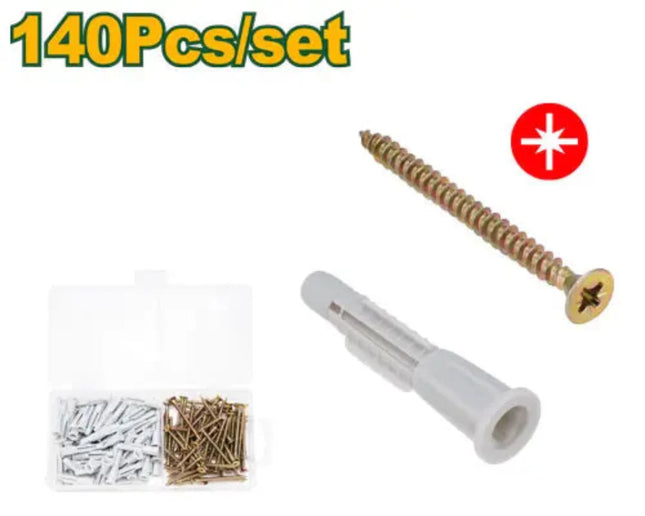 JADEVER 140-piece set of screws, hangers, and picture frame brackets