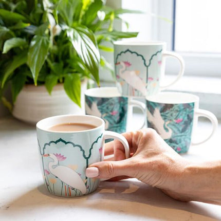 Kitchen Craft Barrel Mug Set Of 4 Exotic Crane