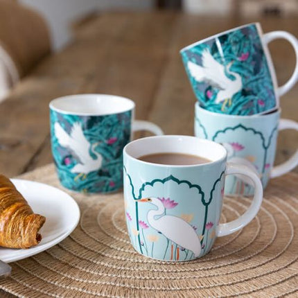 Kitchen Craft Barrel Mug Set Of 4 Exotic Crane