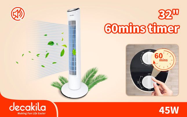 DECAKILA 32 Inch Pedestal Fan