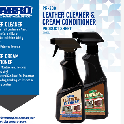 منظف الجلد والفينيل من ابرو ABRO