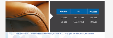 منظف الجلد والفينيل من ابرو ABRO