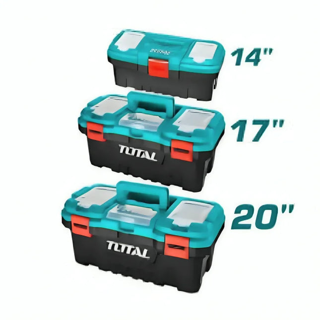 Total TPBXK0032 طقم صناديق عدة 3 قطع بمقاسات 14، 17، و20 إنش