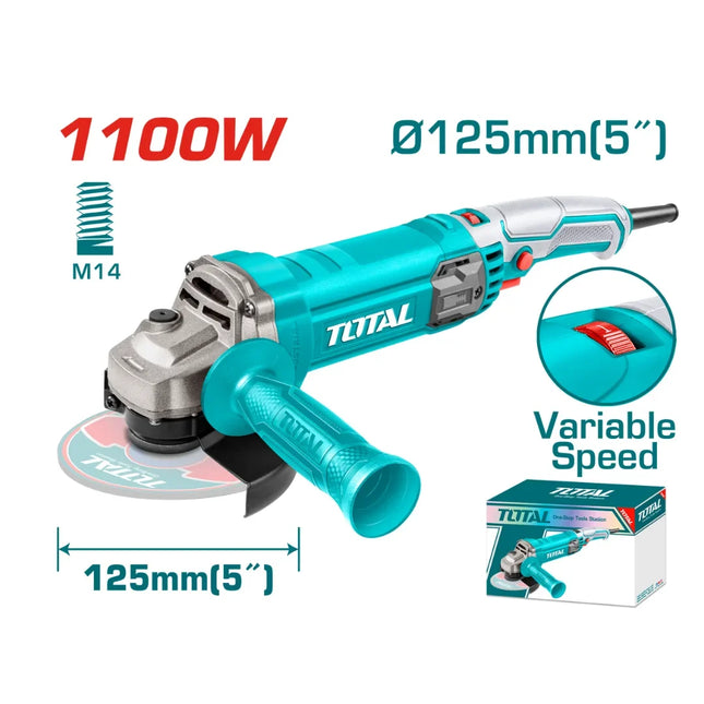 Electric Angle Grinder 1100W Total TG110125565