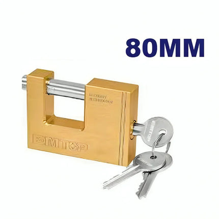 قفل أمان نحاس  على شكل مربع – 80 مم EMTOP EPDKH8001