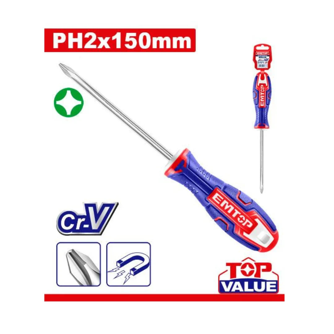 مفك مصلب EMTOP ESDRPH2150 Phillips | مفك مصلب EMTOP ESDRPH2150 Phillips |