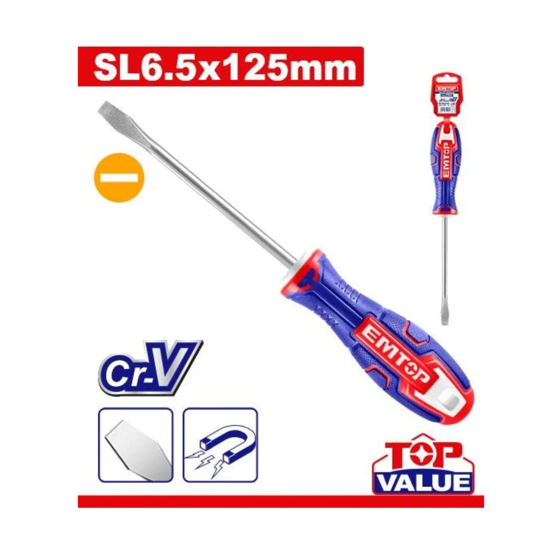 مفك عادي EMTOP ESDRSL6125 Slotted | مفك عادي EMTOP ESDRSL6125 Slotted |