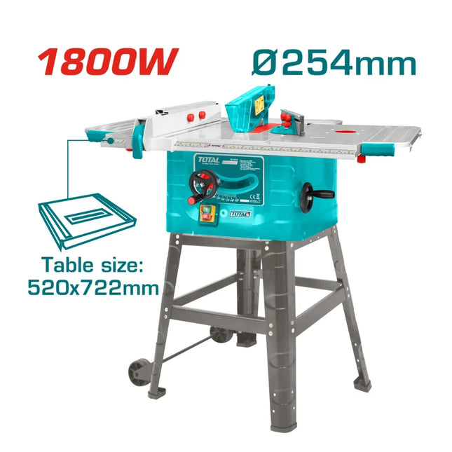 Total TS51825428 1800W Table Saw