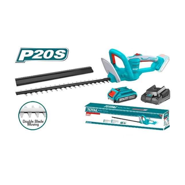 Total THTLI20461 20V Li-ion Hedge Trimmer with Battery and Charger