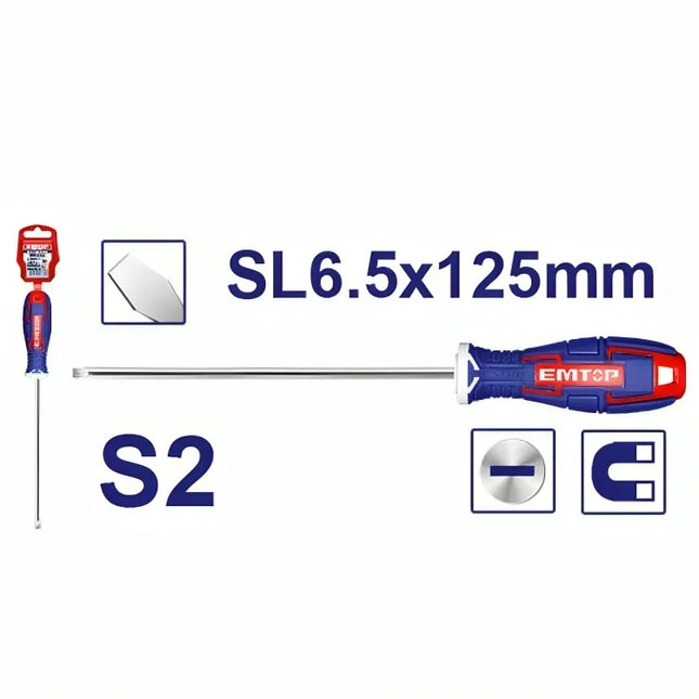مفك عادي ثقيل  EMTOP ESDRSL6502 Slotted