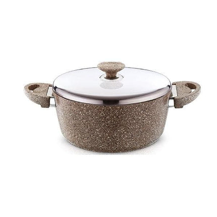 Saflon granitline deep pot || طنجرة - Mega Hardware