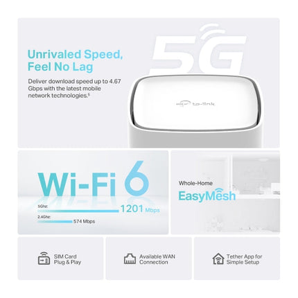 جهاز راوتر اللاسلكي Archer NX200 / 5G AX1800 ثنائي النطاق Gigabit