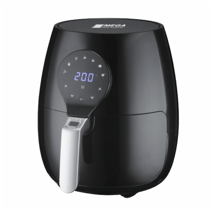 مقلاية كهربائية ميجا ، 5 لتر ، 1450 واط ، اسود