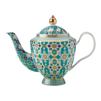 Maxwell & Williams HV0113 Teas & C’s Kasbah Loose Leaf Teapot with Infuser in Gift Box, Porcelain, Mint Green, 3 Cup (500 ml)