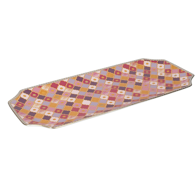 Maxwell & Williams HV0128 Teas & C’s Kasbah Large Serving Platter in Gift Box, Porcelain, Rose, 33 x 15.5 cm
