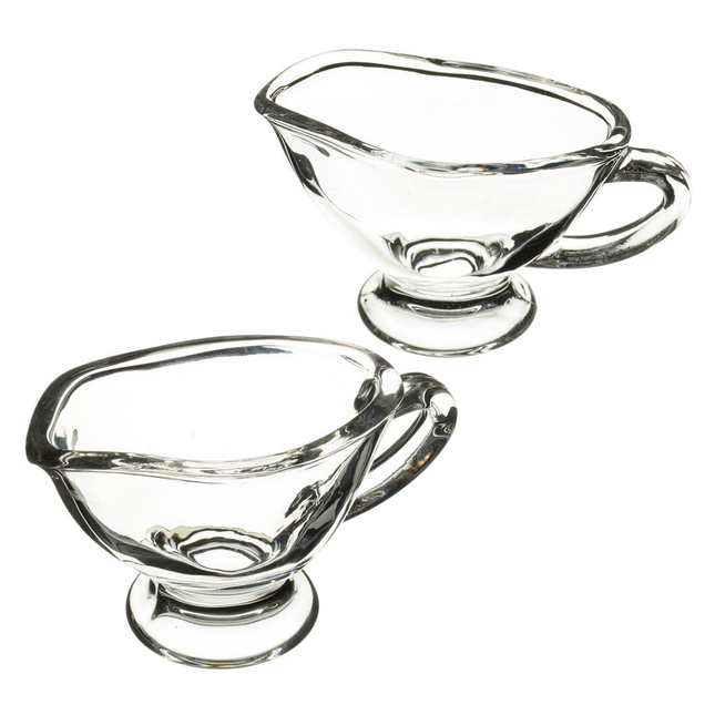 Master Class Artesà Mini Gravy Boats / Sauce Jugs, 40 ml - Glass (Set of 2)