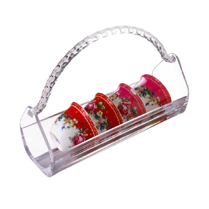 Acrylic coffee cup holder - transparent