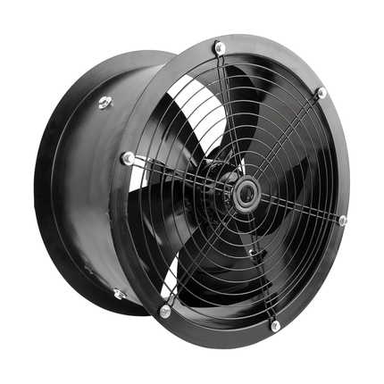 24" Round Black Fan - 3 Phase (Black Color)