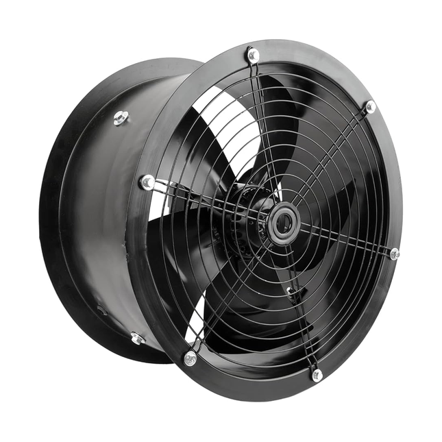 24" Round Black Fan - 3 Phase (Black Color)