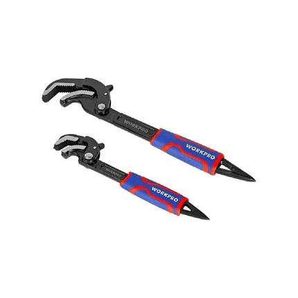 WP202574 Workpro Multi-Purpose Pipe Wrench Set, 2 Pieces, 380mm 