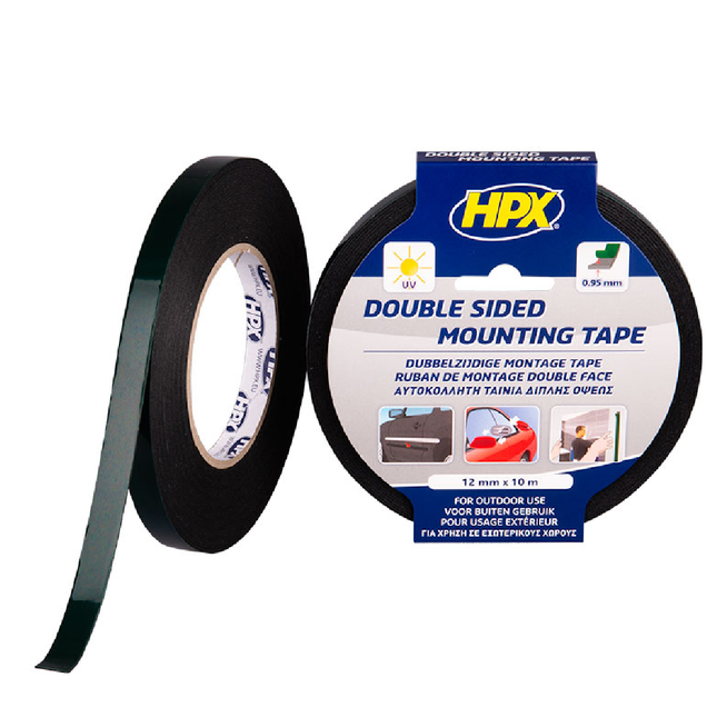 DM1210 دبل فيس قوي متعدد لون اسود 10متر * 12مم